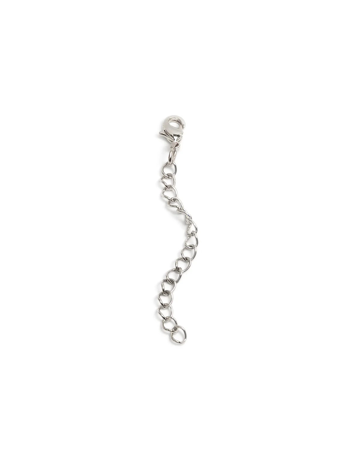 2.5" necklace extenstion in silver