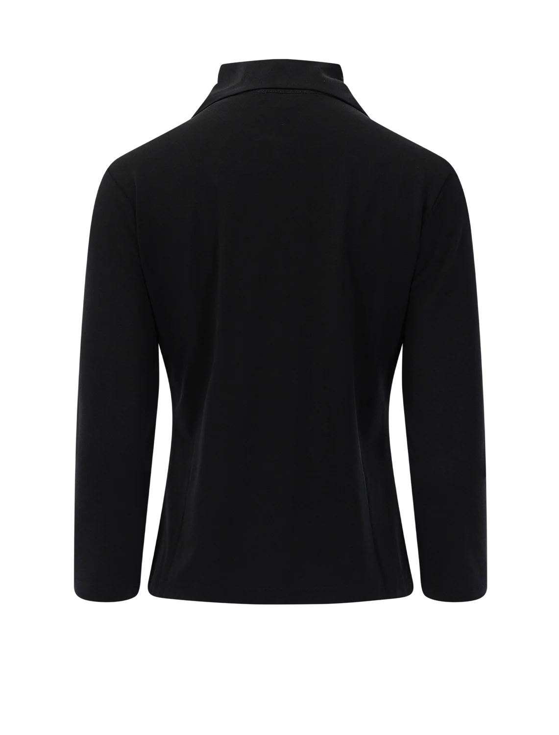 3/4 sleeve button up in black - Image 3