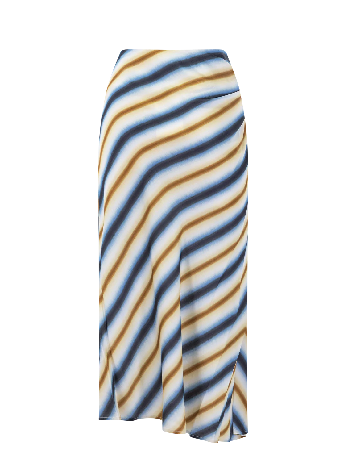 jean skirt in tahoe blue and chocolate stripe - Image 3
