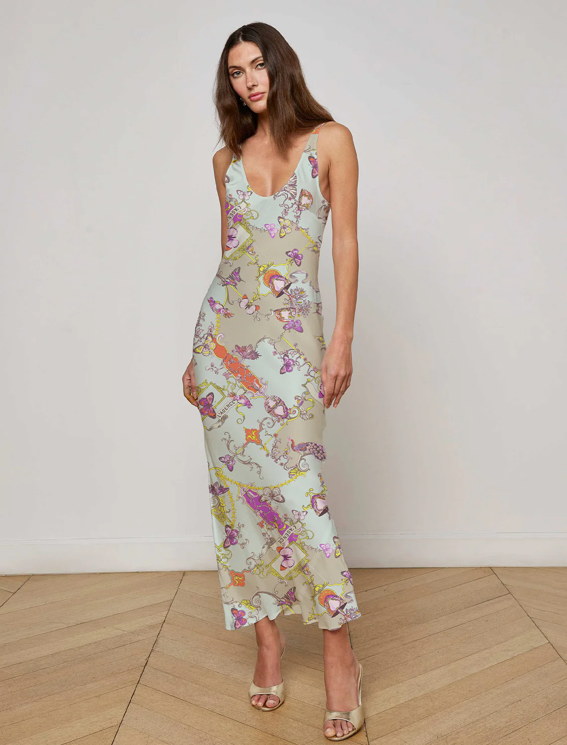 akiya tank dress in baroque toile - Image 2