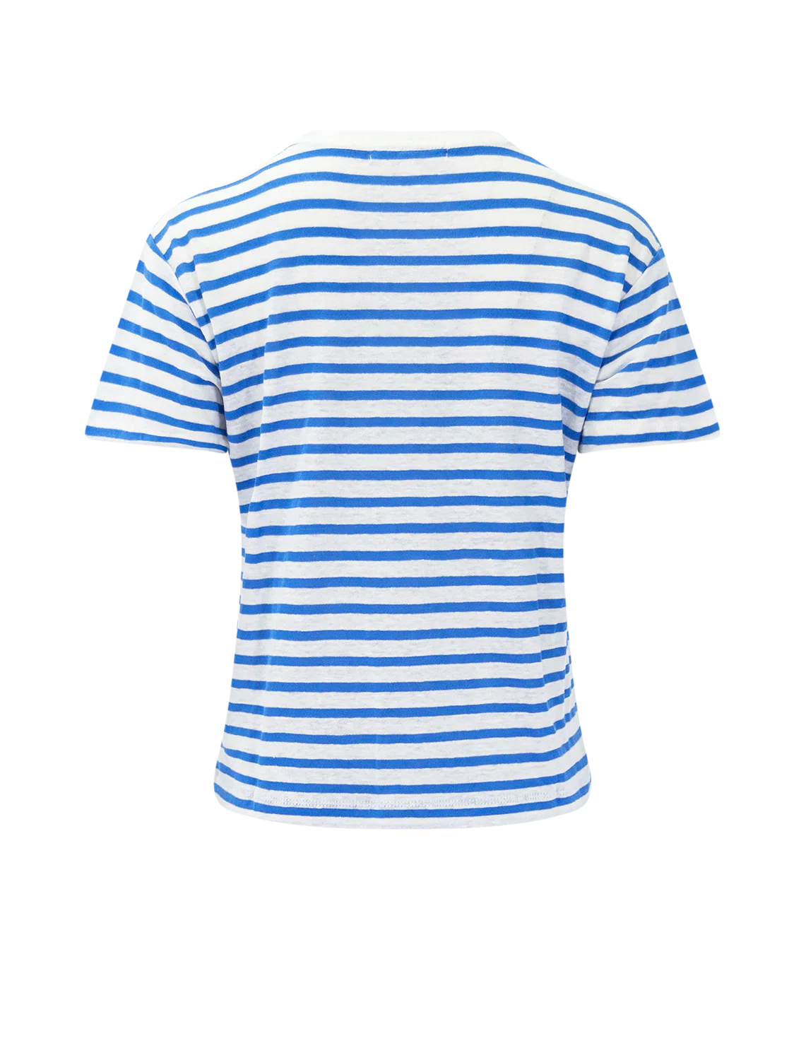 garcon tee in white and blue stripe - Image 3