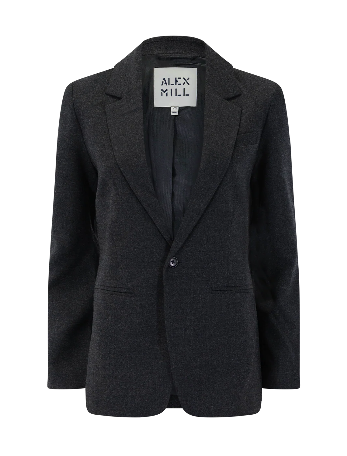 soho blazer in charcoal grey