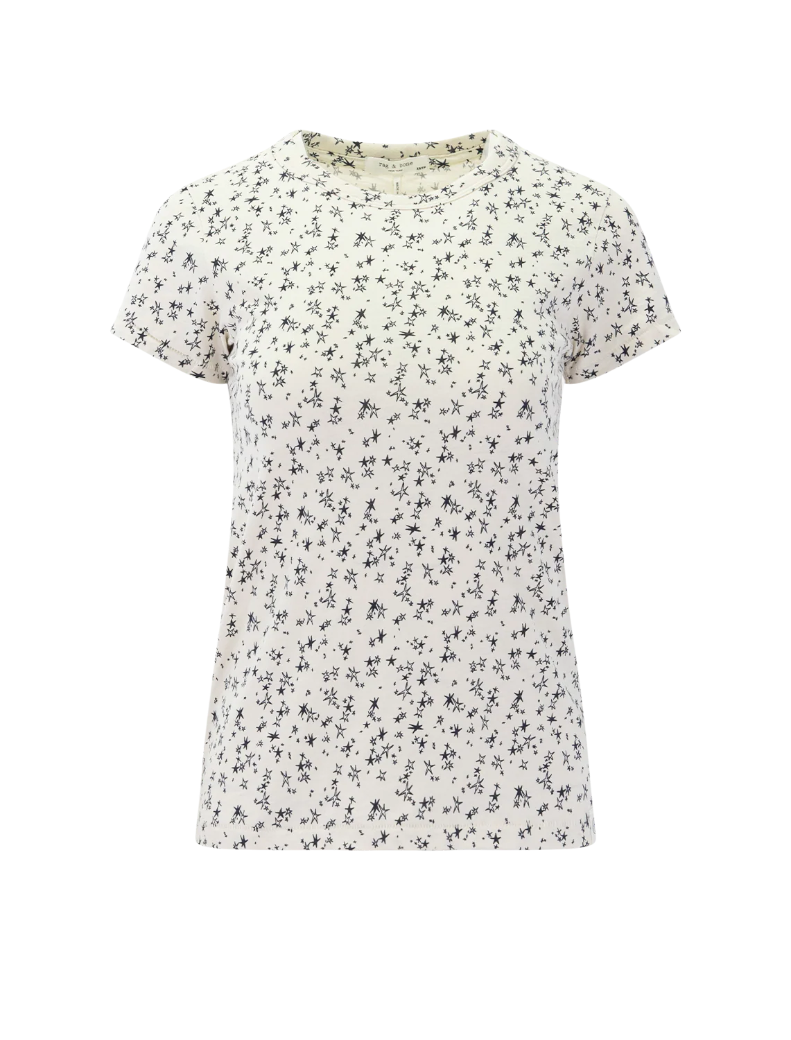 all over stars tee in ivory