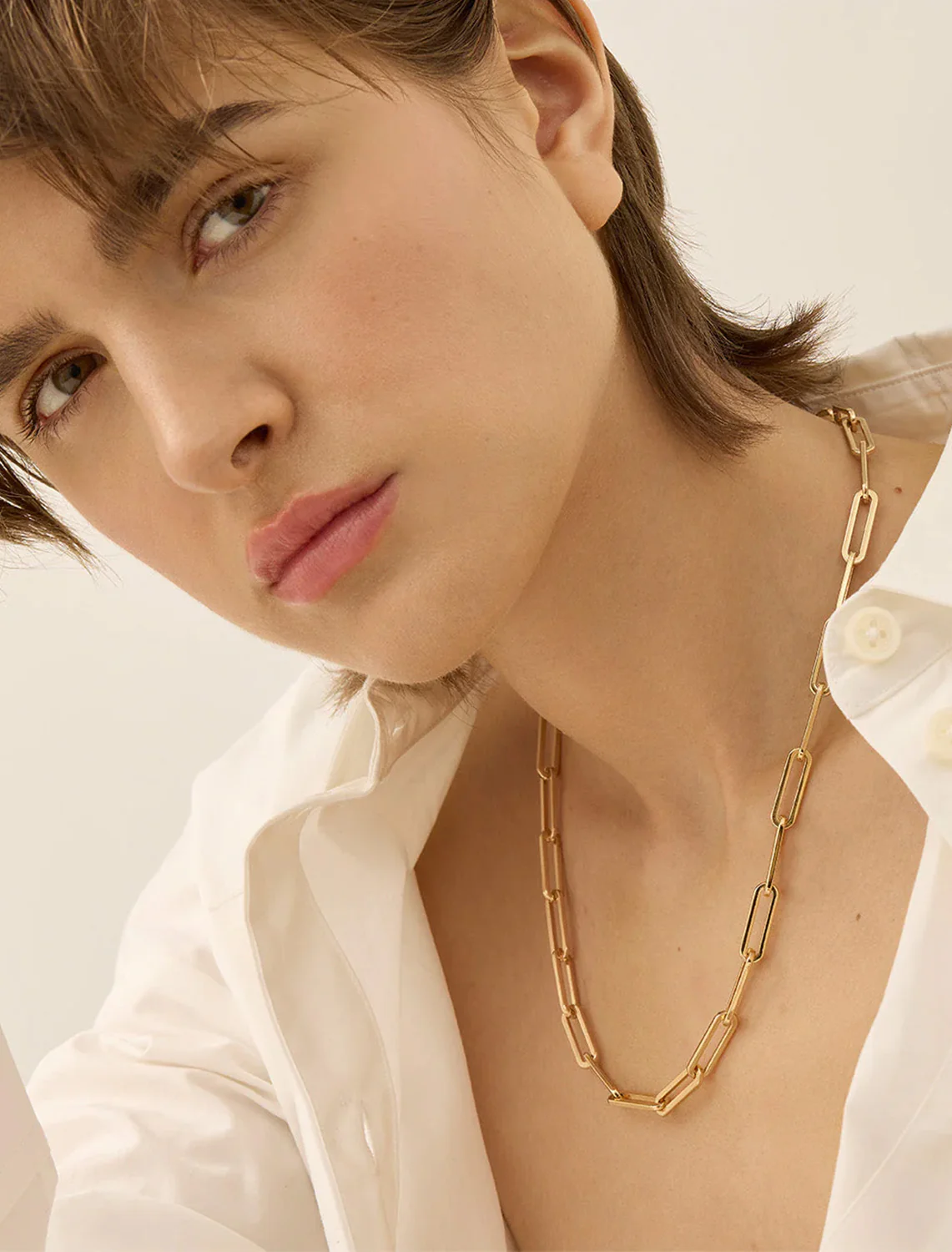 andi slim chain in gold - Image 2