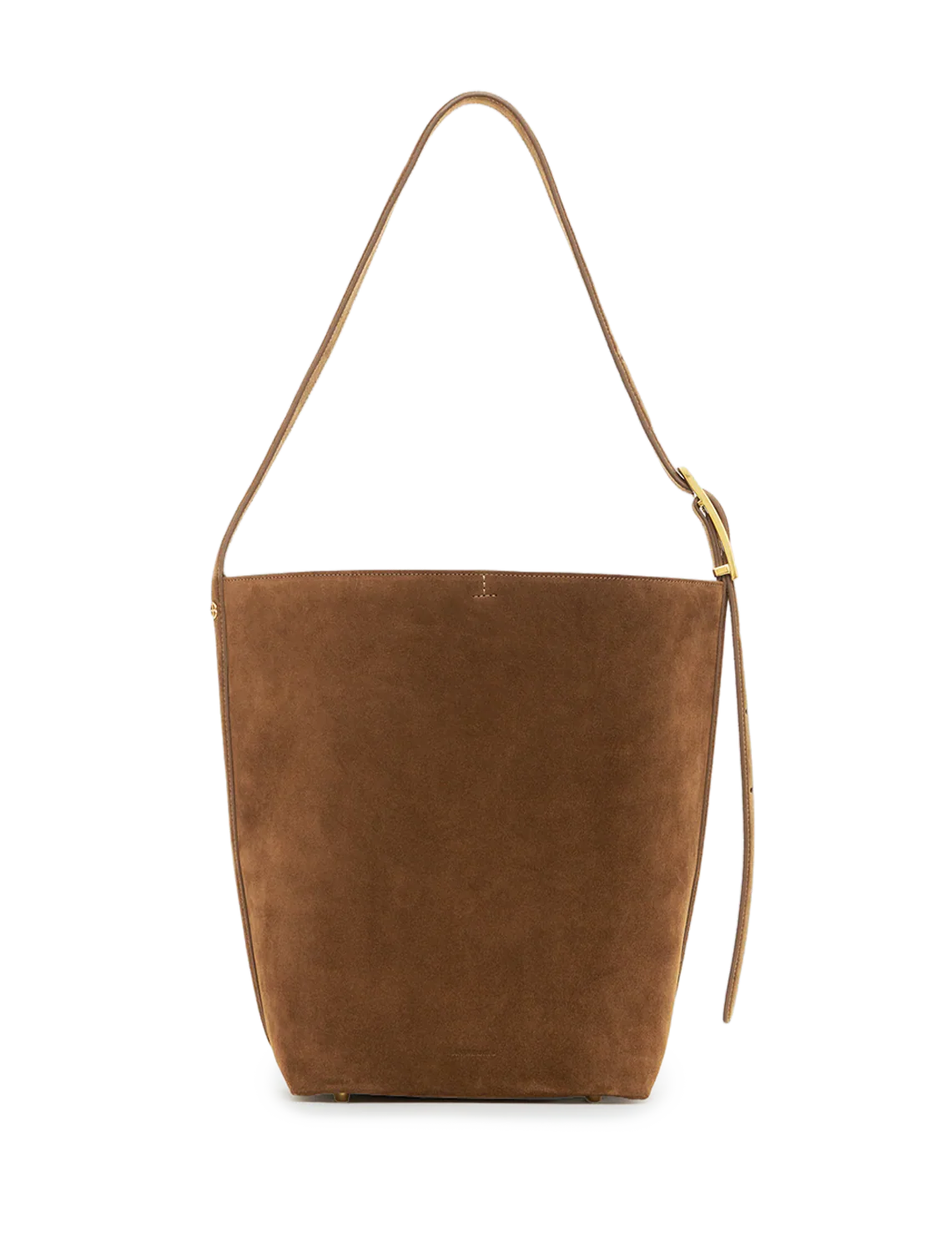 elly bucket bag in tobacco suede