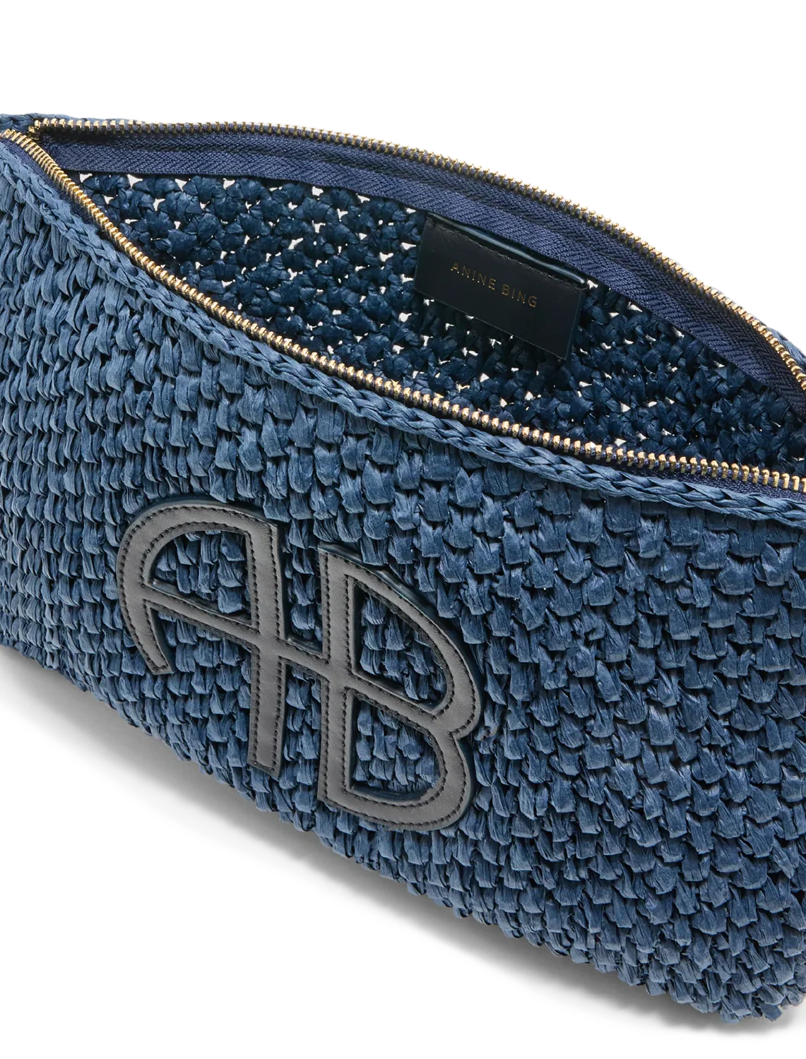 rio pouch in marine blue - Image 3