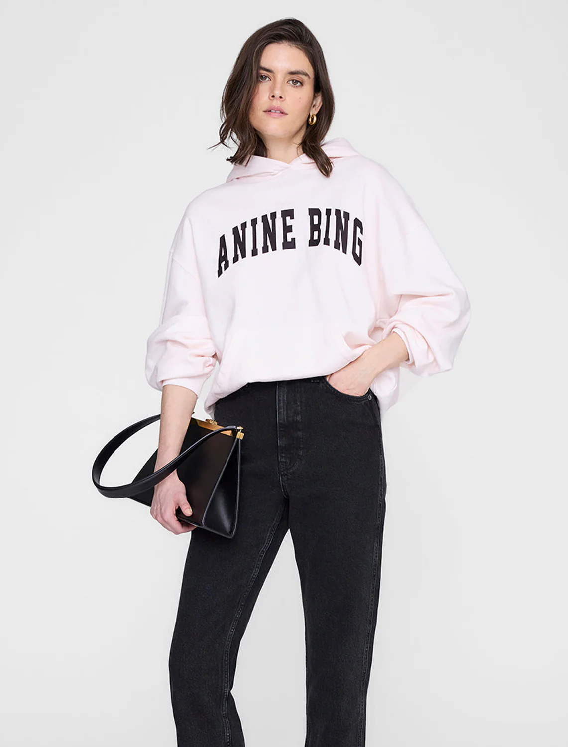 harvey sweatshirt in washed pink - Image 2