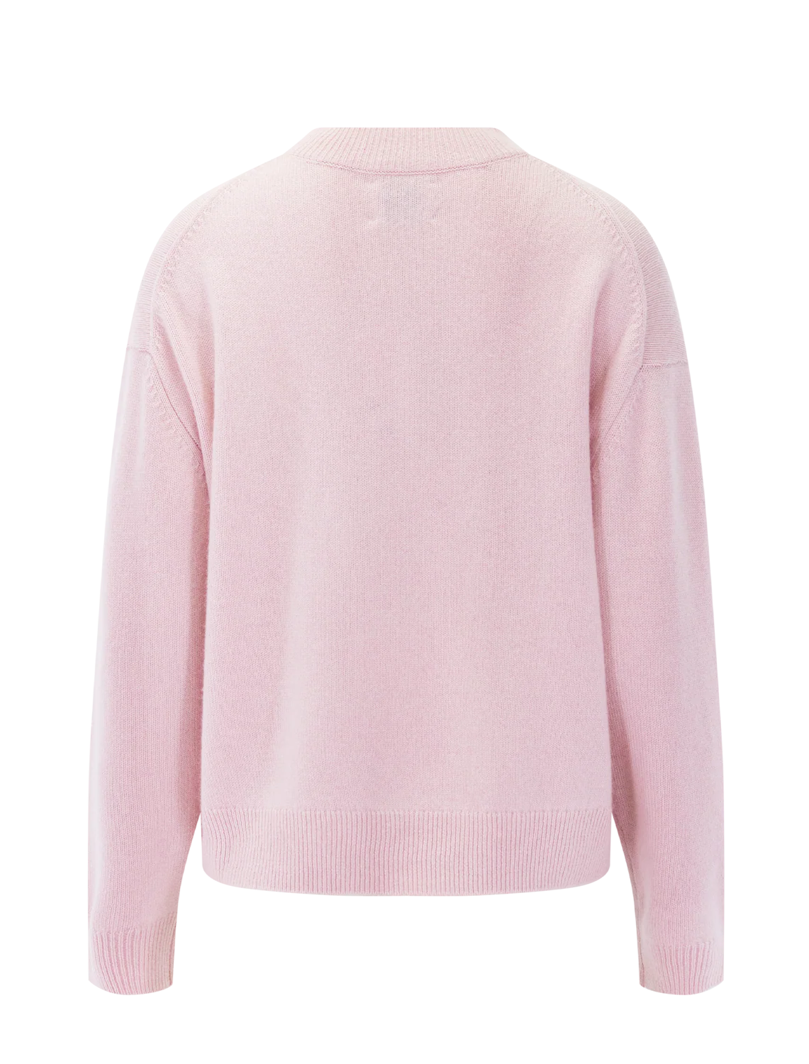 lee cashmere crew in powder pink - Image 3