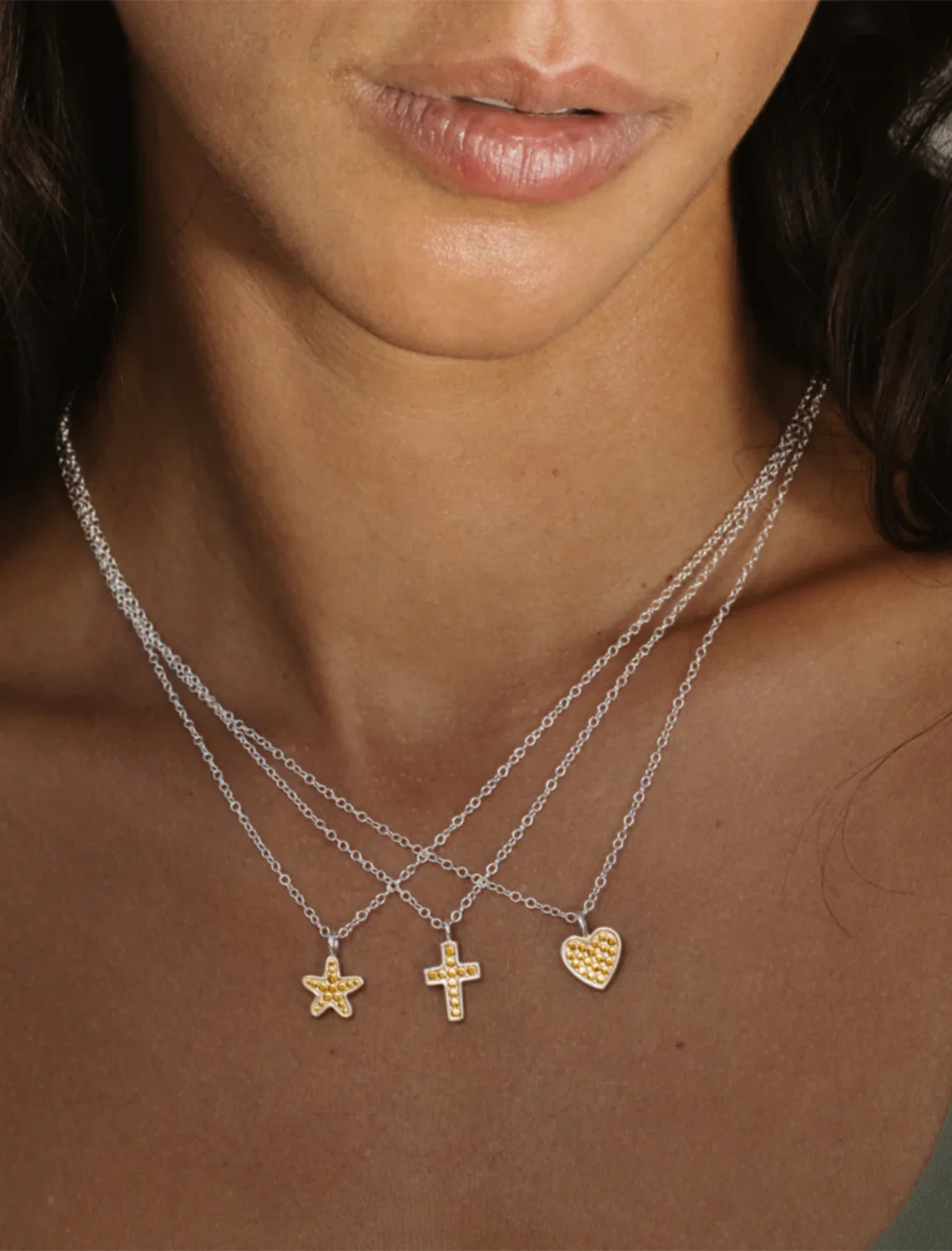 reversible cross pendant necklace - Image 2