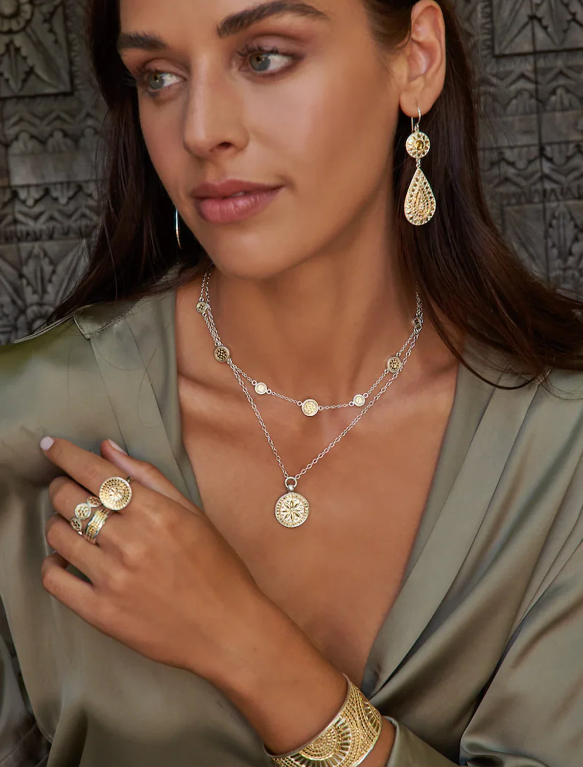 winchester necklace in two tone - Image 2