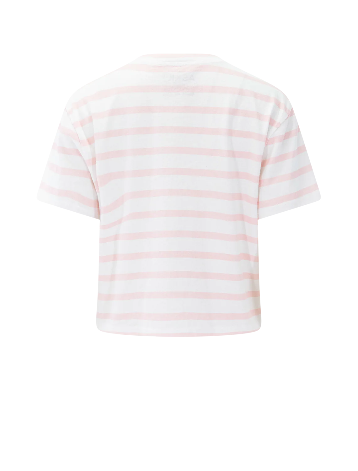 shrunken boy tee in thin pink stripe - Image 2