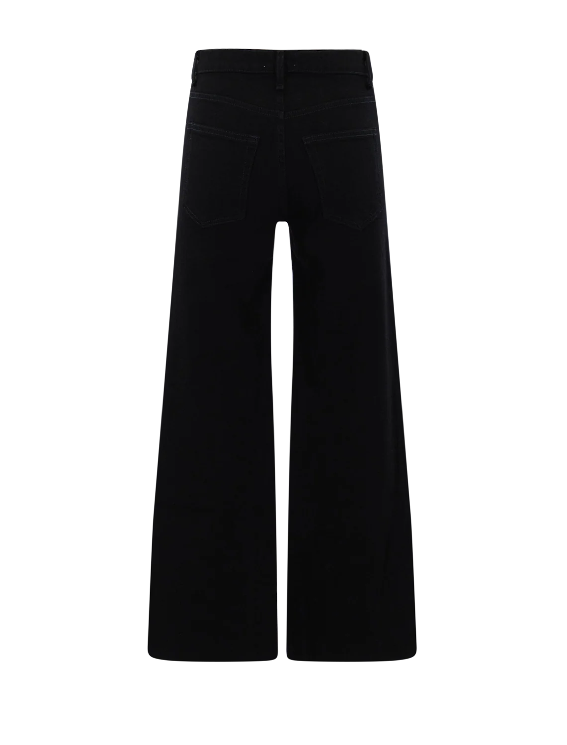 crop wide leg in black resin jeans - Image 3