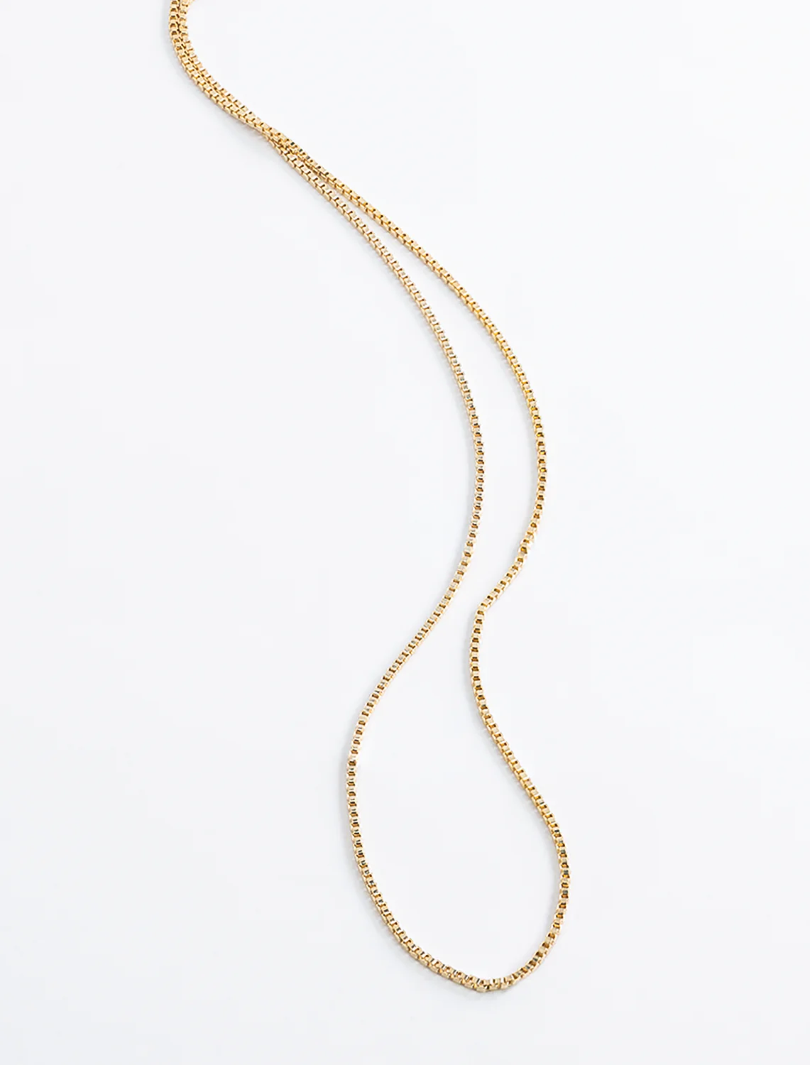 fine box chain necklace - Image 2