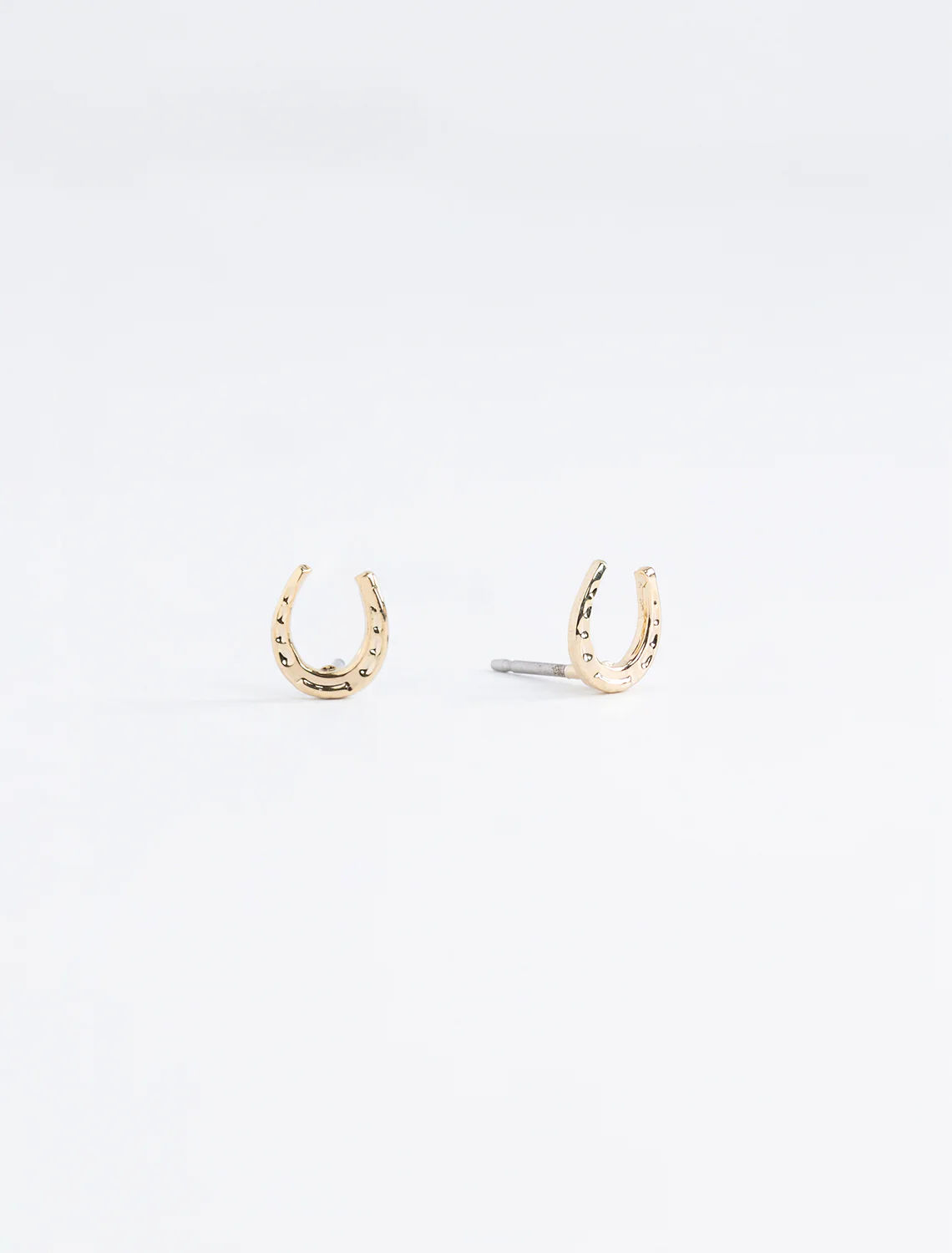 gold horseshoe studs - Image 2