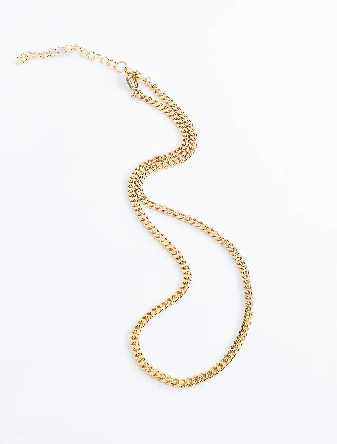 petite curb chain layering necklace - Image 2