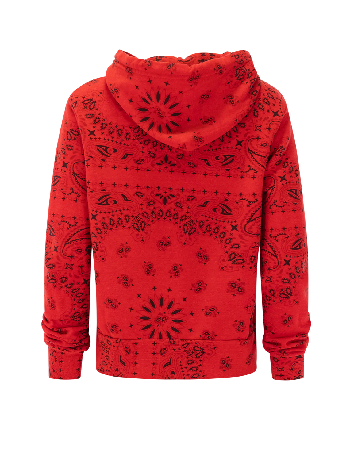 bandana zip hoodie in flash red - Image 3