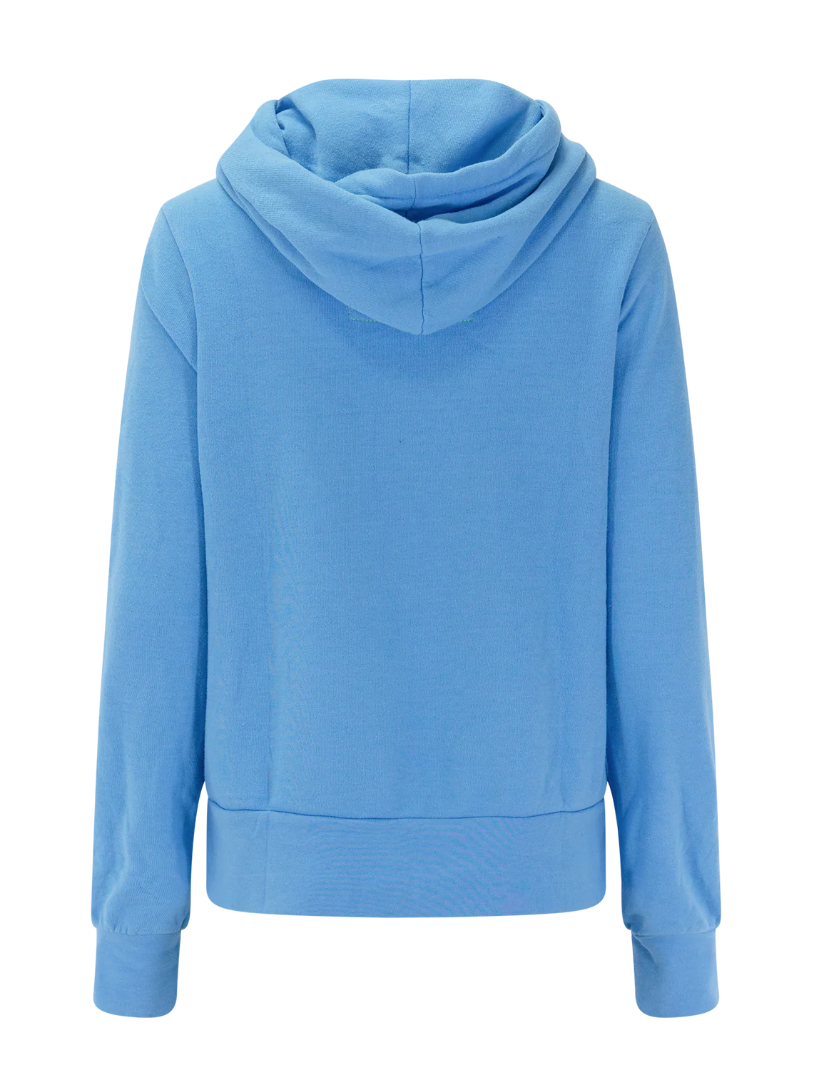 mountain stitch chevron 4 zip hoodie in sky blue - Image 3