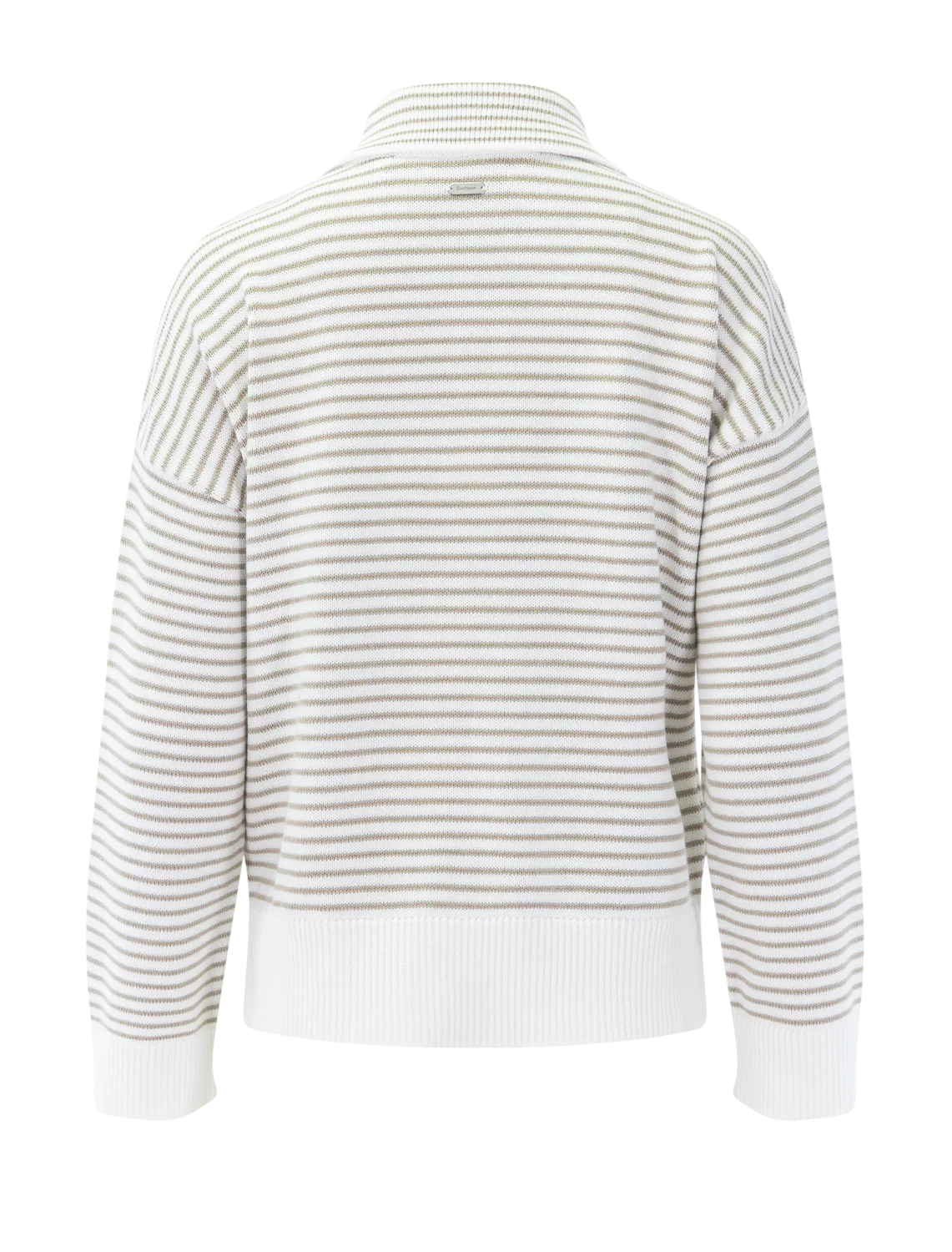 aylesby knit jumper in cloud and sand stripe - Image 3