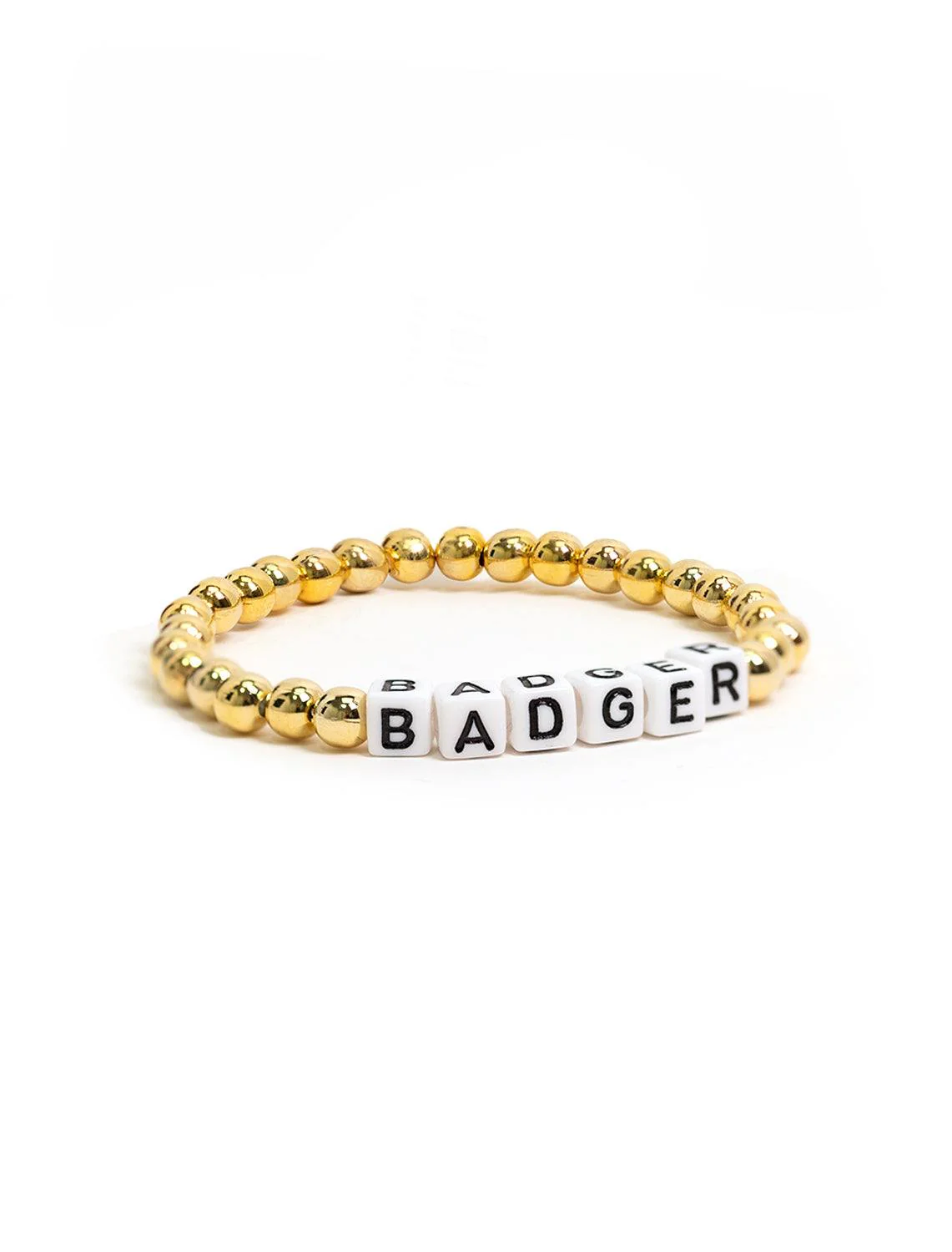 badger beaded bracelet