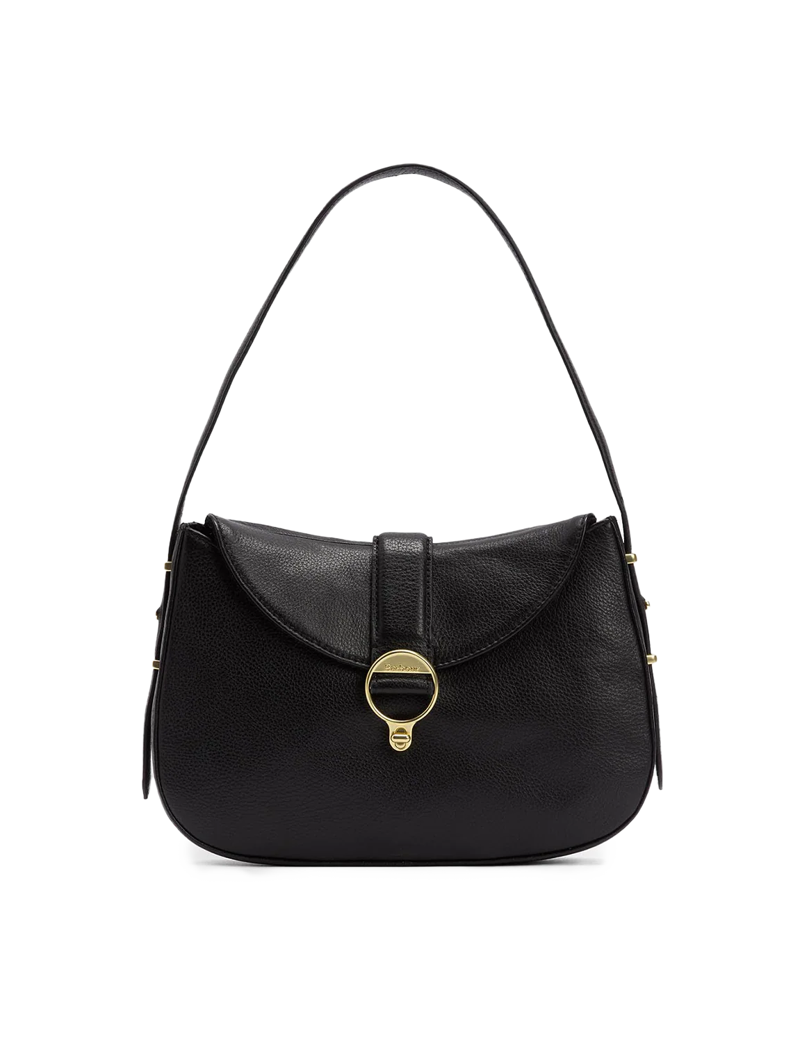 alder leather sling bag in black