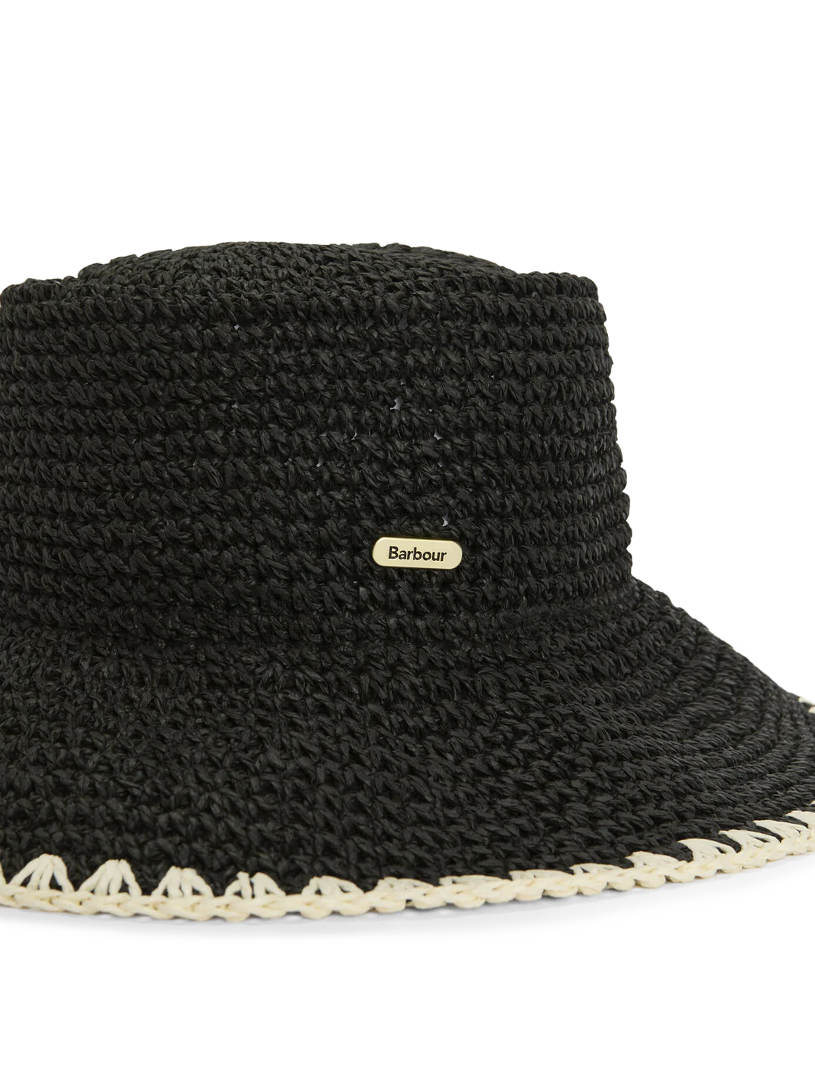 camille crochet hat in black - Image 3