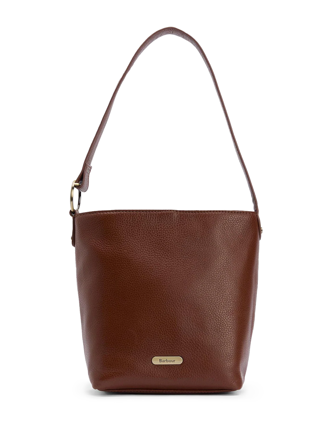cedar leather bucket bag in brown