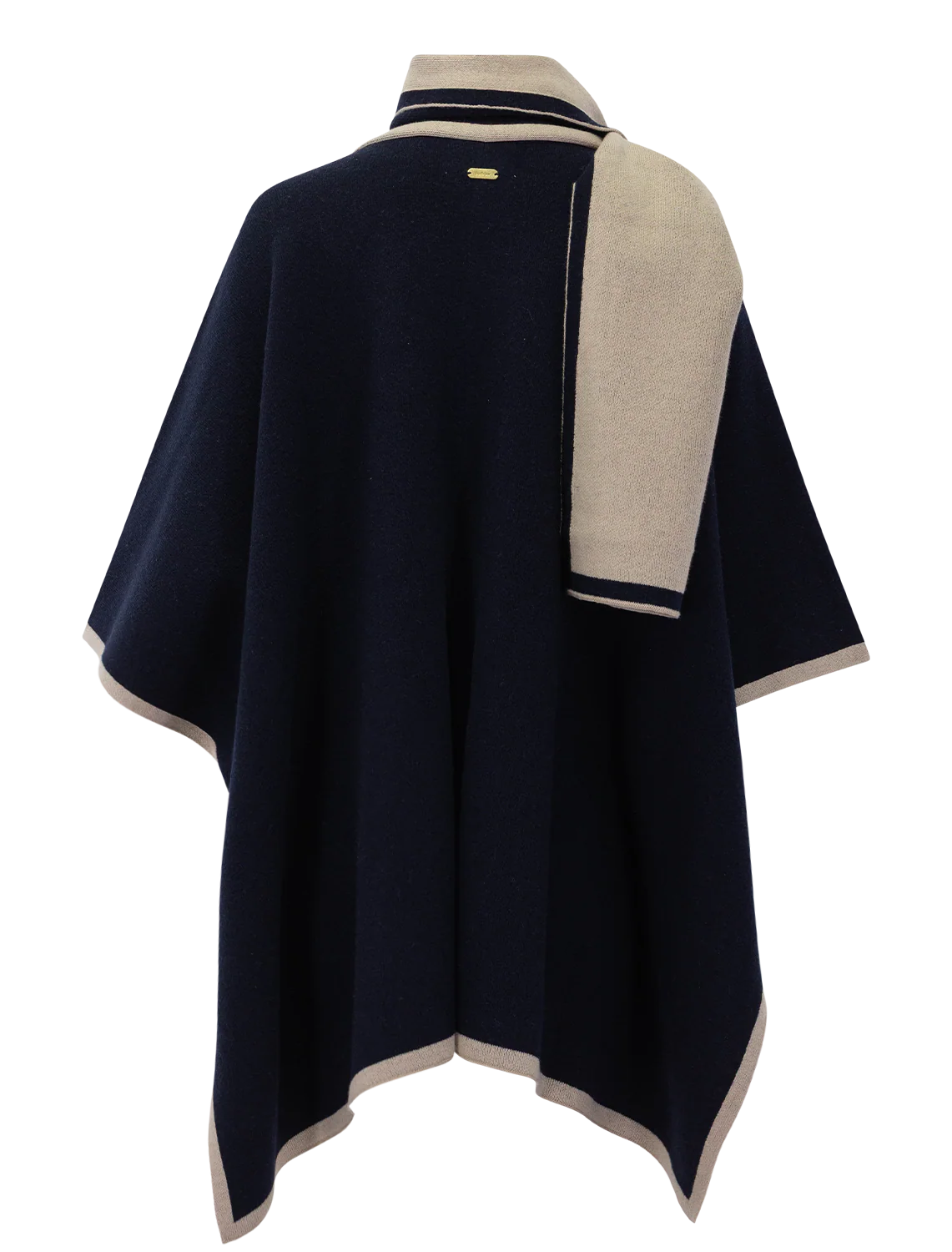 river knit cape in navy - Image 3