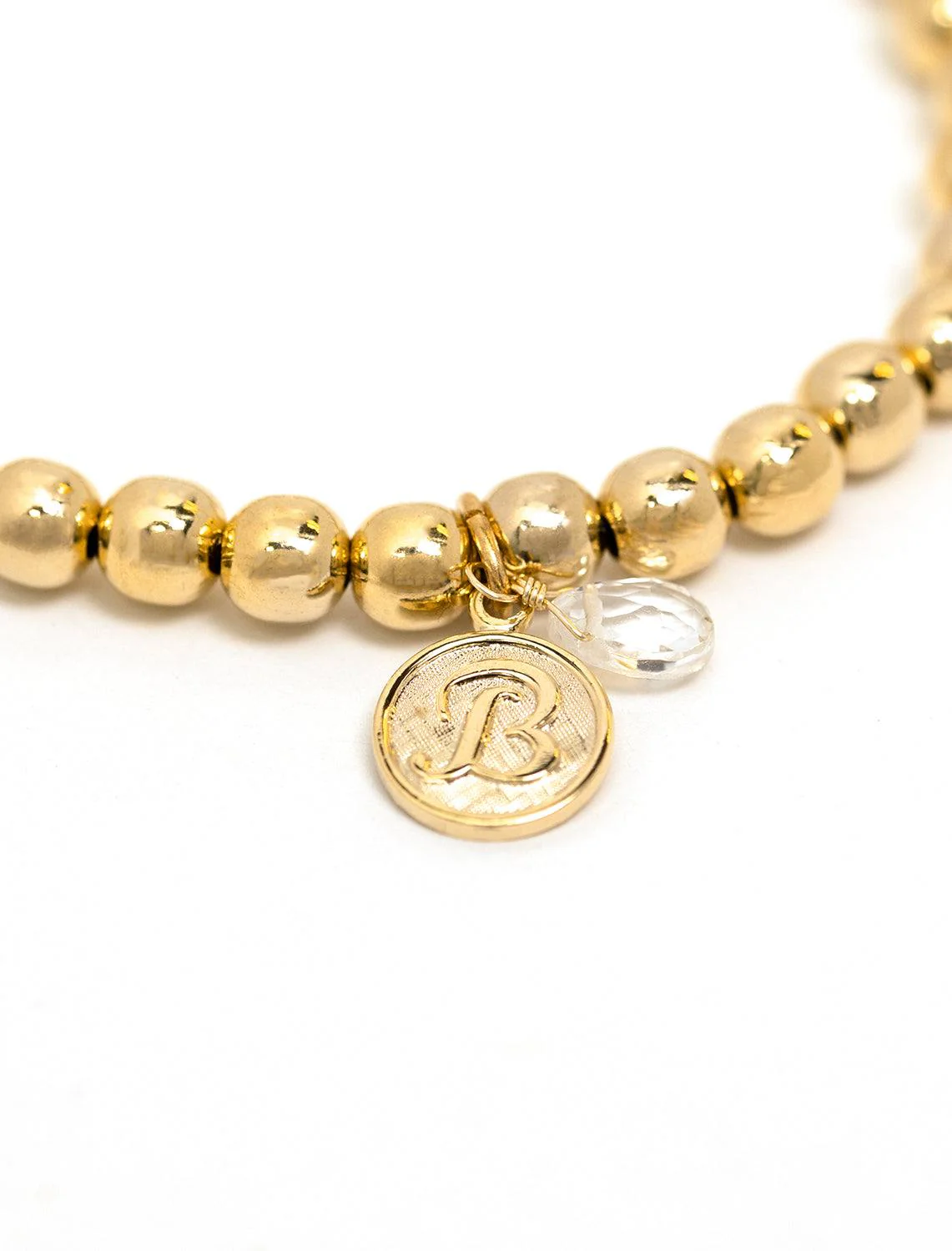 beaded monogram bracelet | B - Image 2
