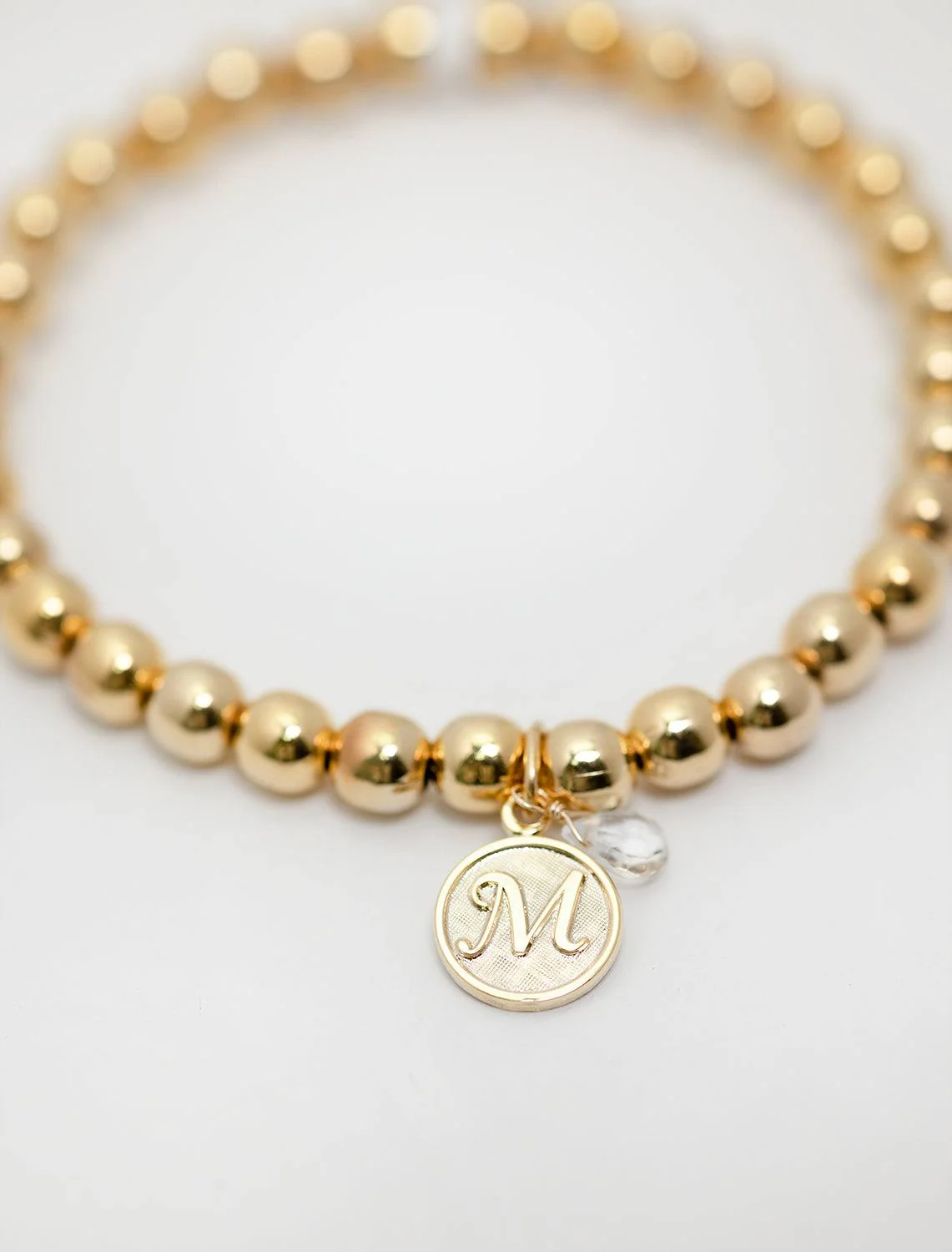 beaded monogram bracelet | M - Image 2