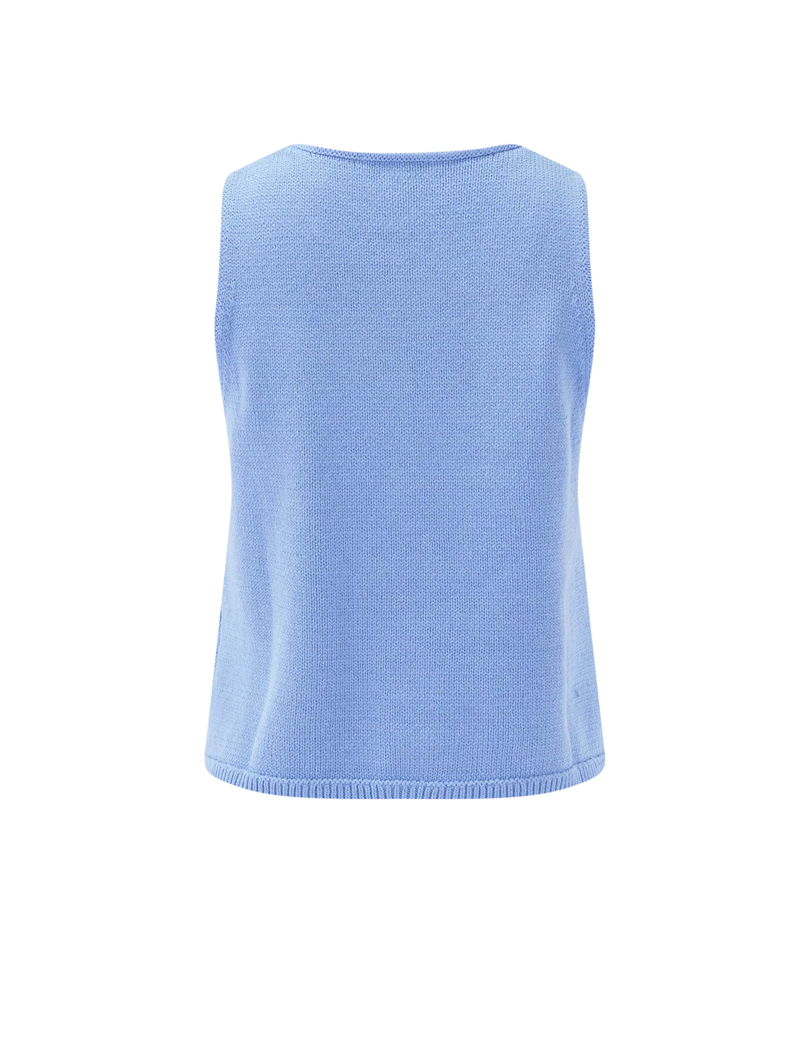 beckham crochet sweater tank in azure - Image 2