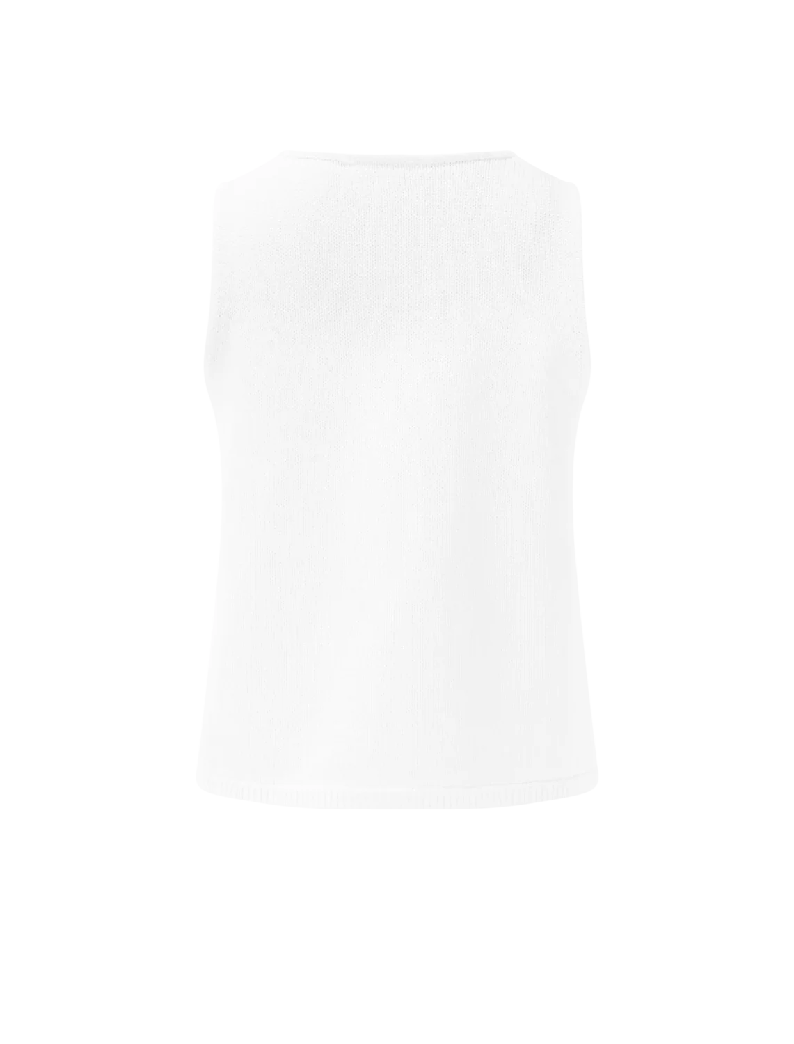 beckham crochet sweater tank in white - Image 3