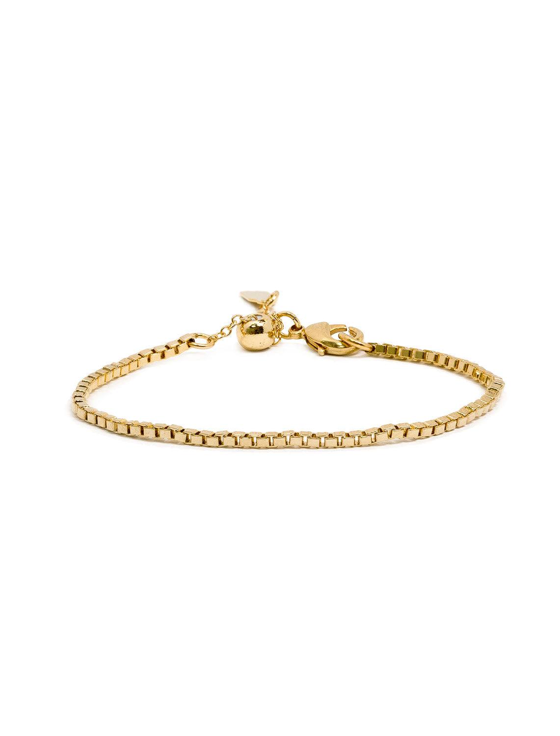 box chain slider bracelet