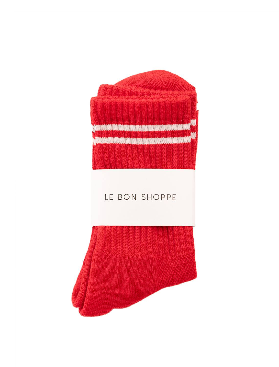boyfriend socks in red
