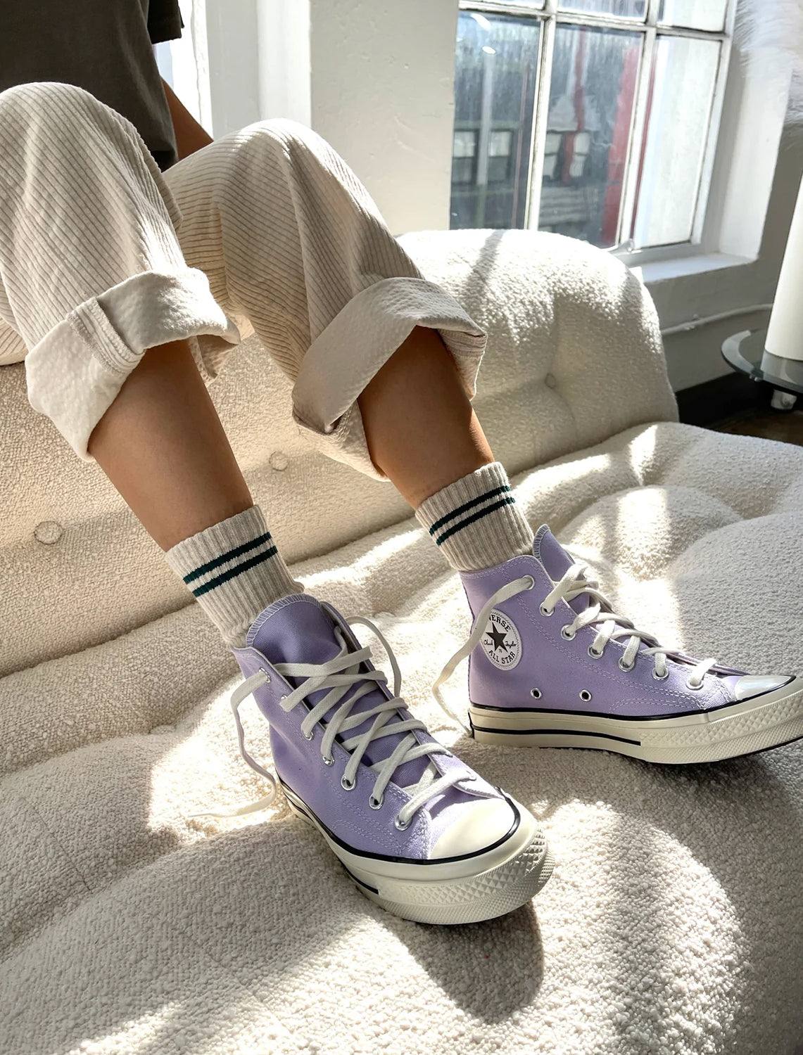 boyfriend socks in oatmeal - Image 2