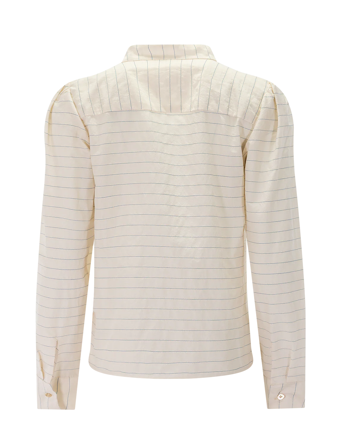 the puff shirt in gold lurex stripe - Image 2