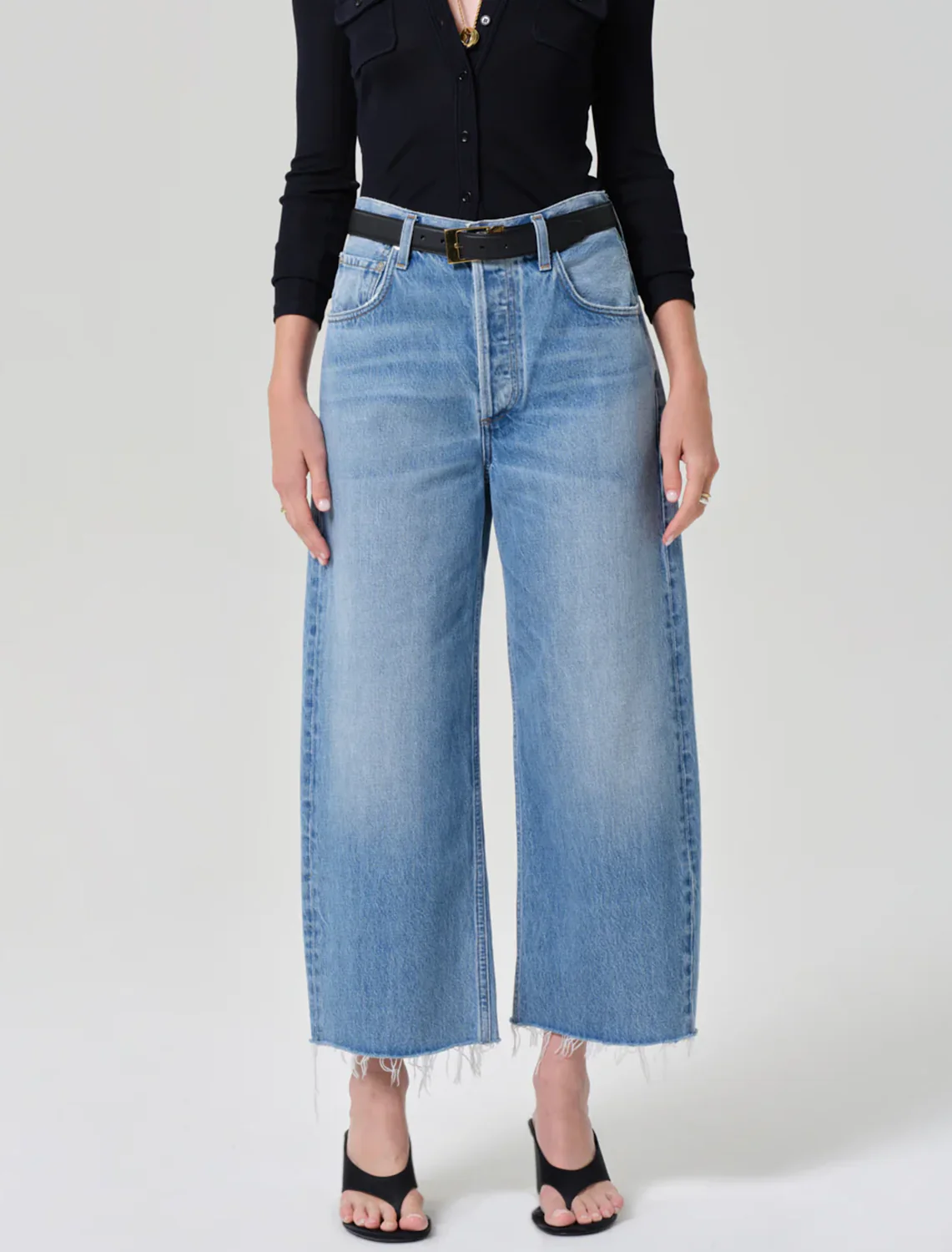 ayla raw hem crop in honour - Image 2