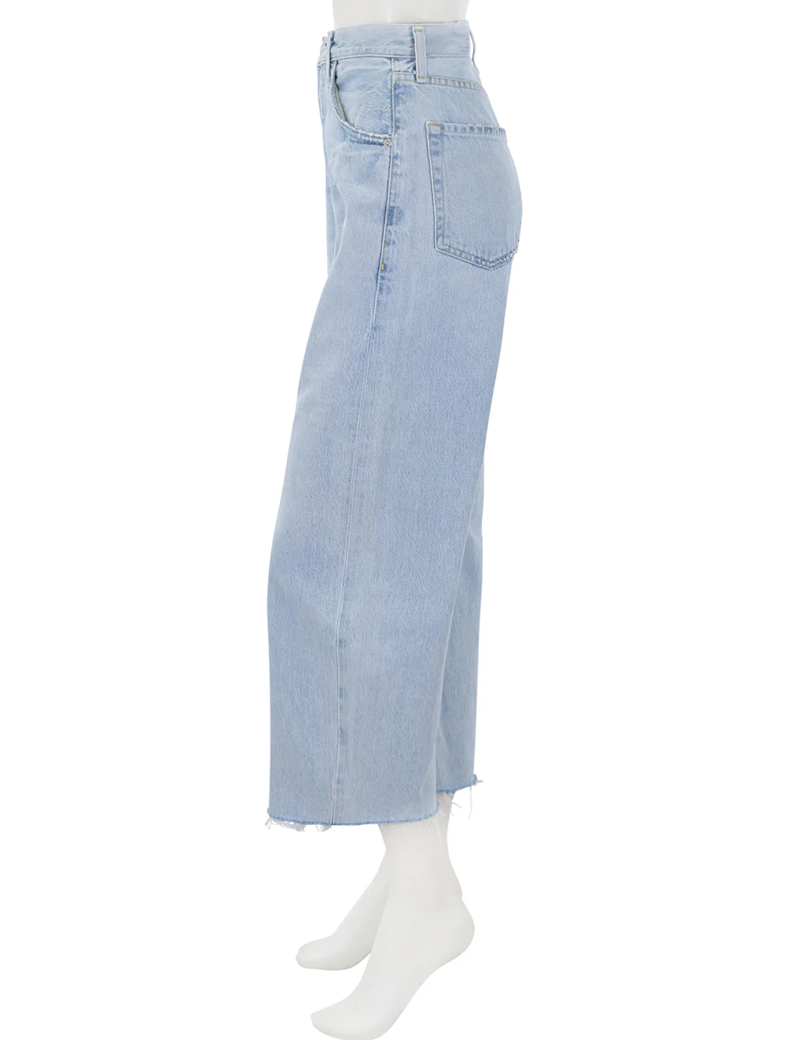 ayla raw hem crop in sailor - Image 4