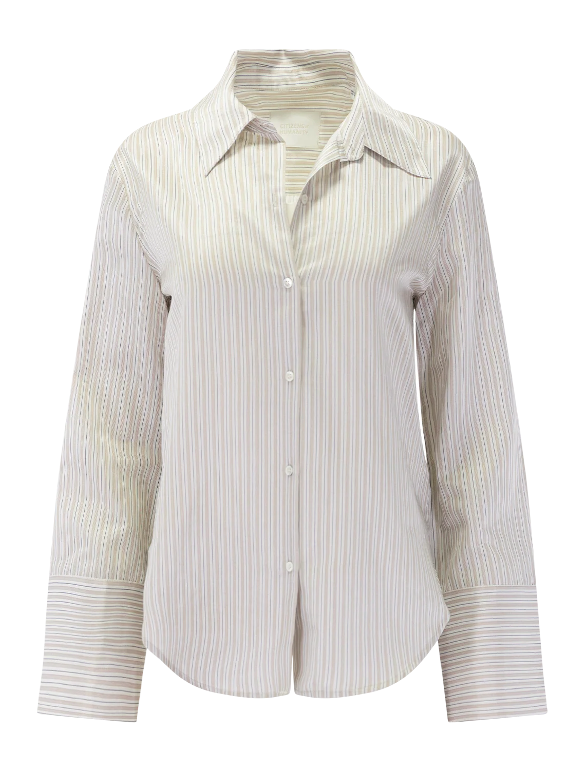 camilia shirt in sandstone stripe