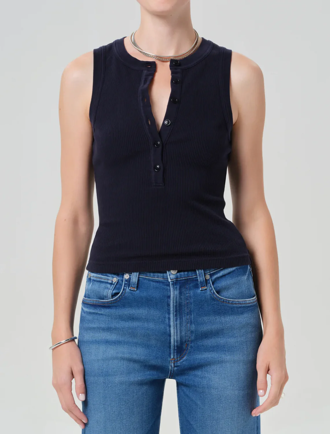 caralyn tank in navy - Image 2