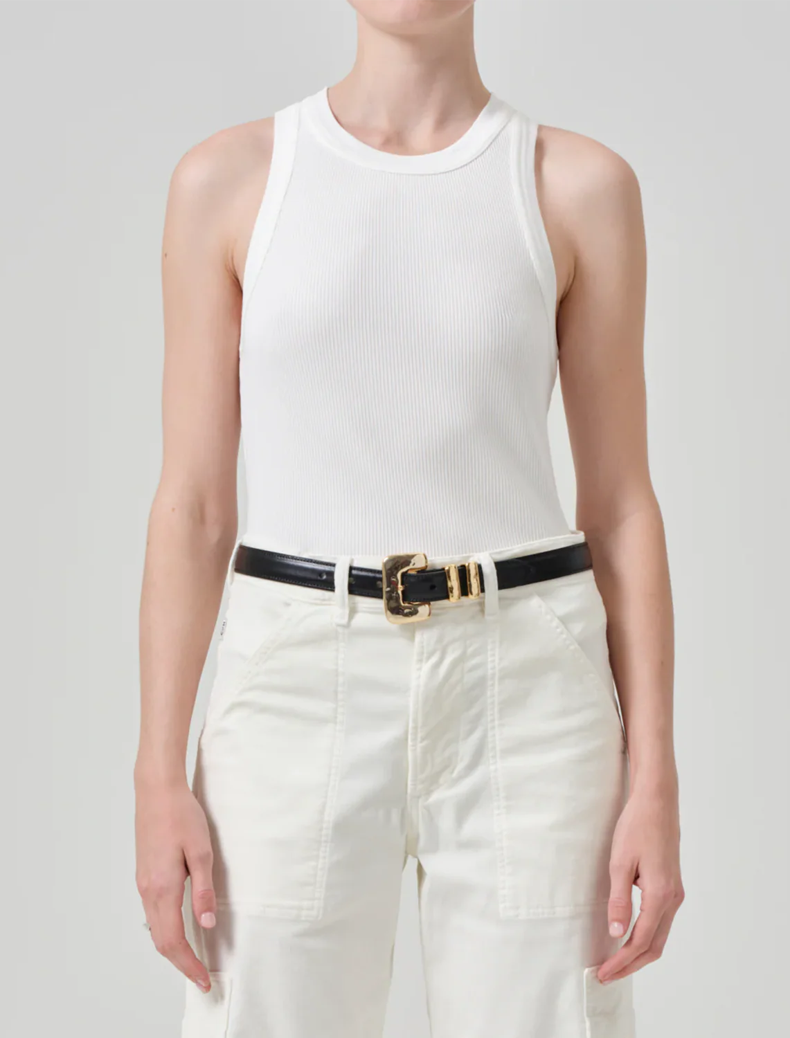 isabel rib tank in pashmina - Image 2