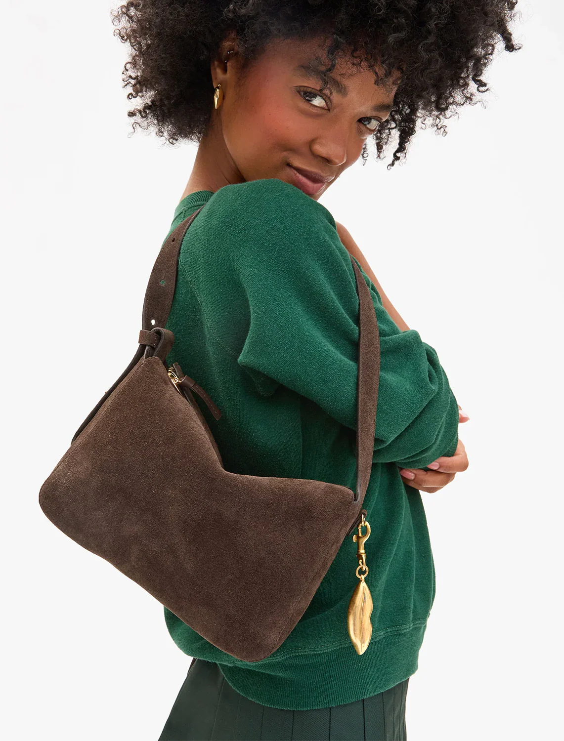 fleurine in chocolate suede - Image 2