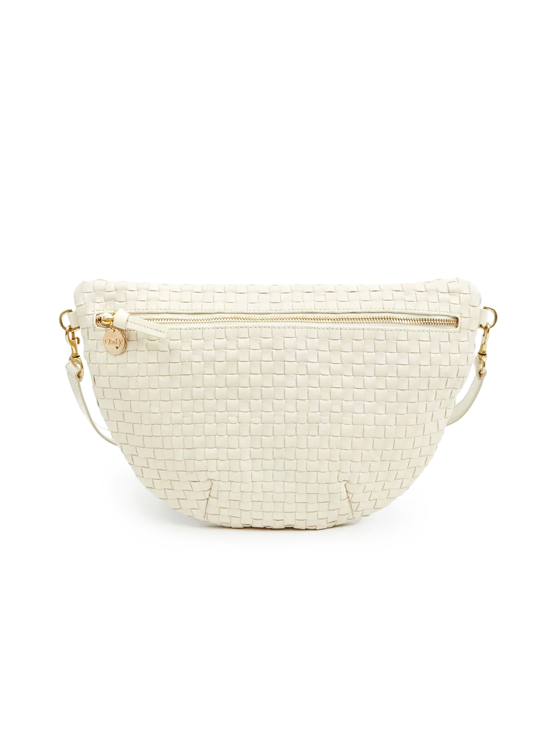 grande fanny in cream woven checker