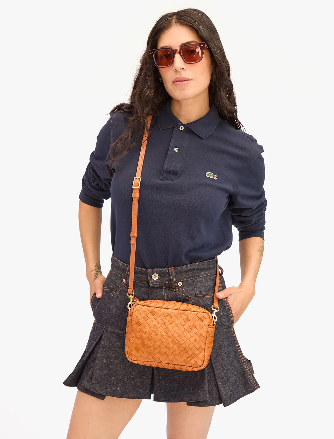 midi sac in natural diagonal woven - Image 2