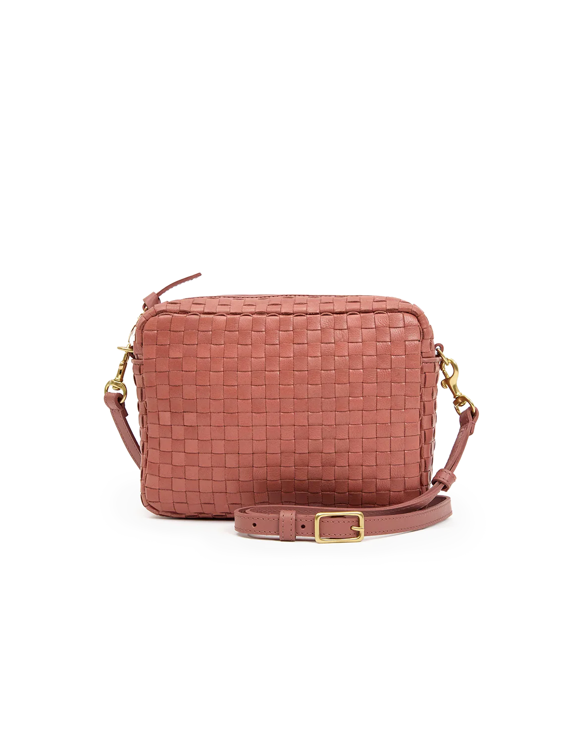 midi sac in rose clay woven