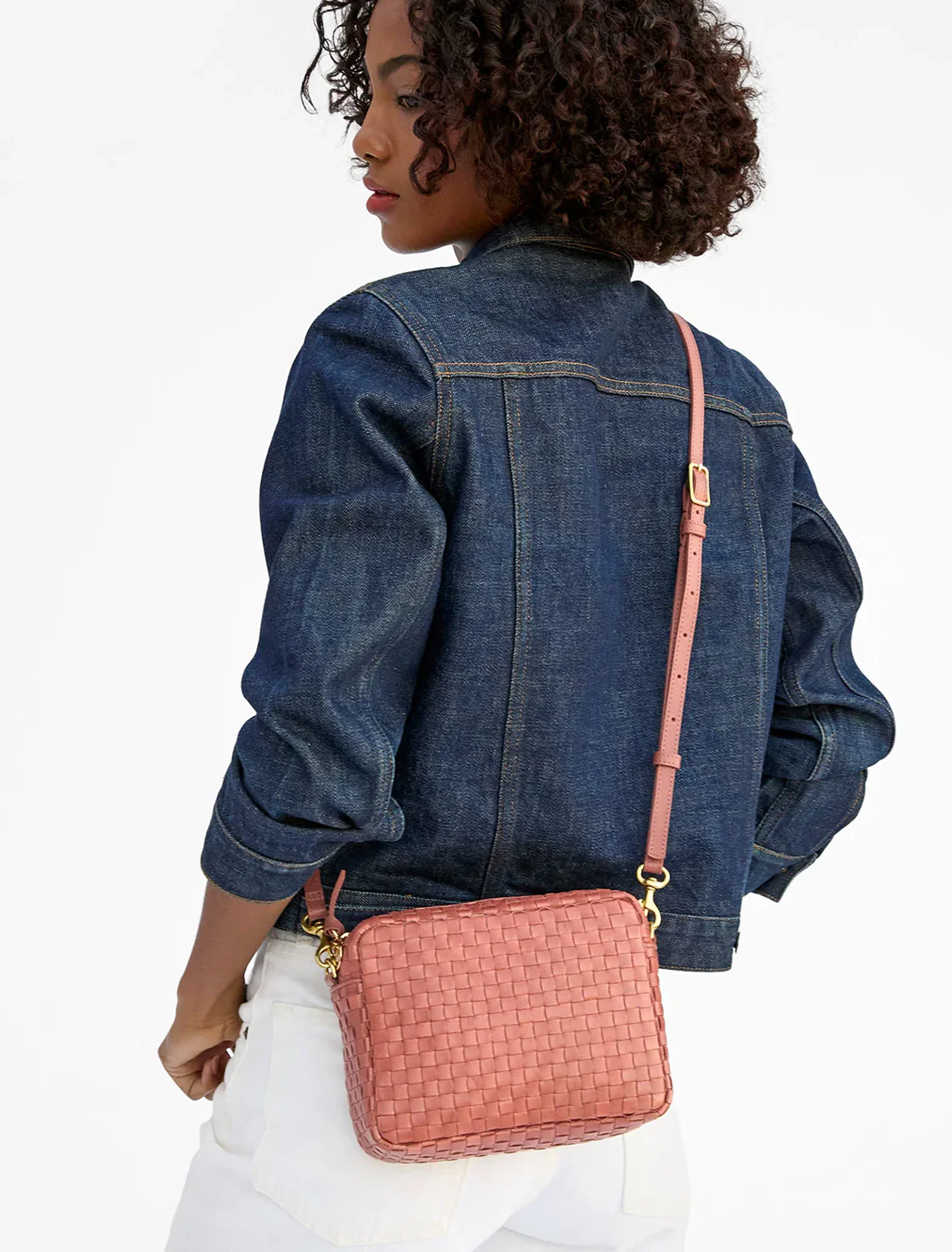midi sac in rose clay woven - Image 2