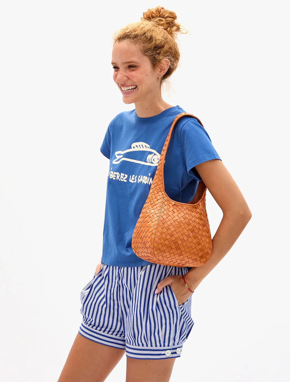 petit bando in natural woven diagonal - Image 2