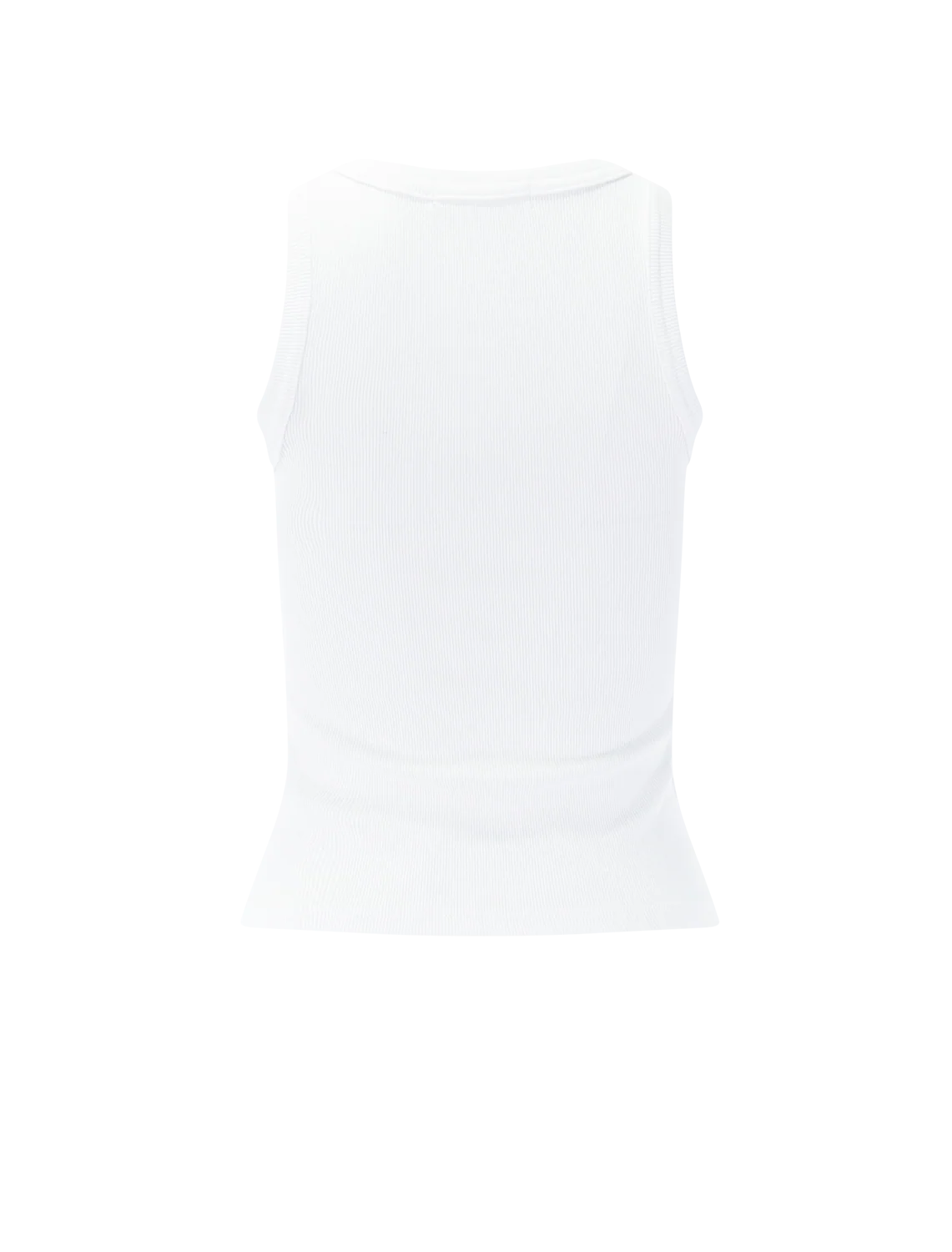 daphne high neck tank in white - Image 3