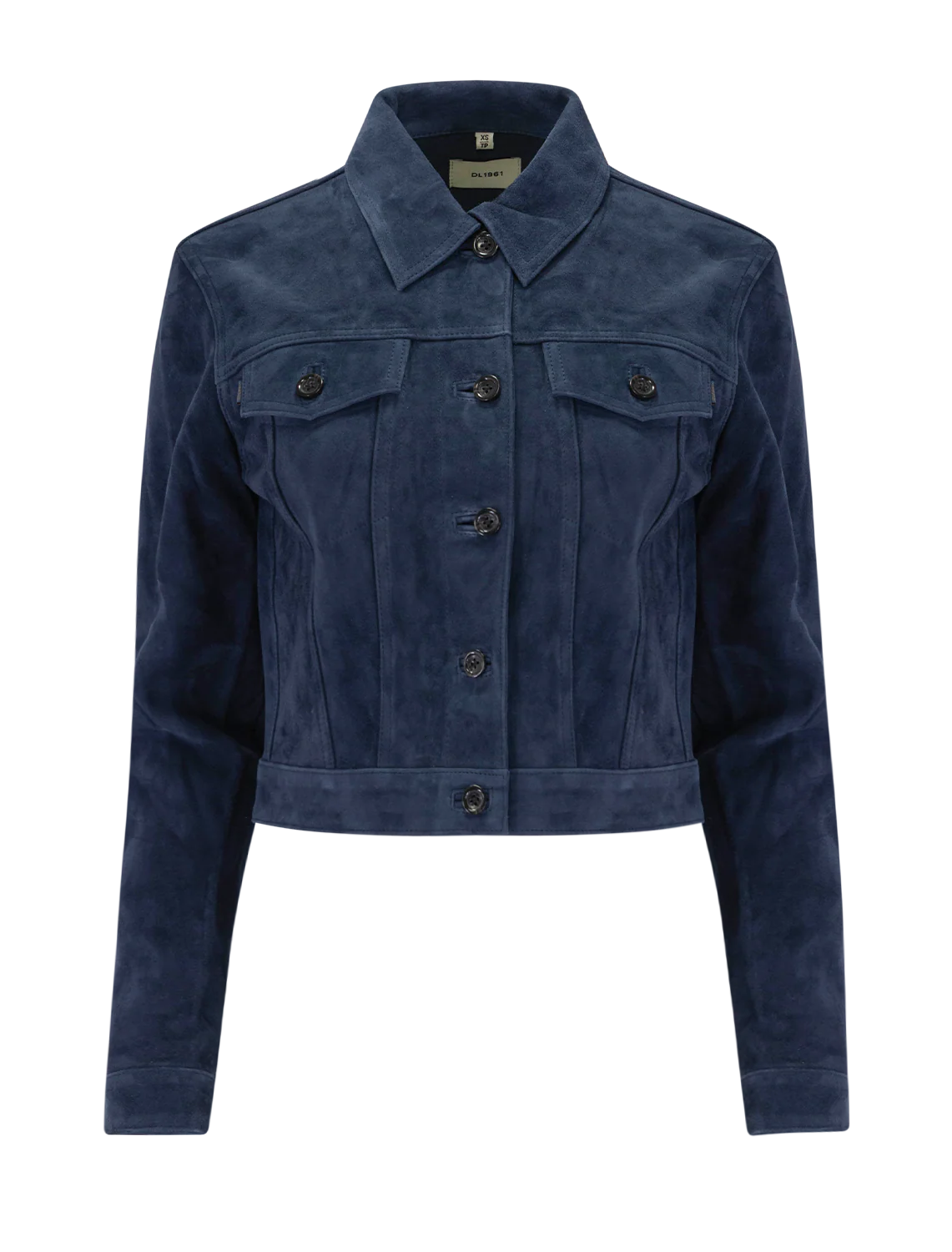 vika jacket in navy suede