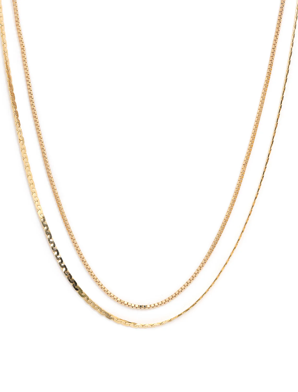 double dainty disco necklace