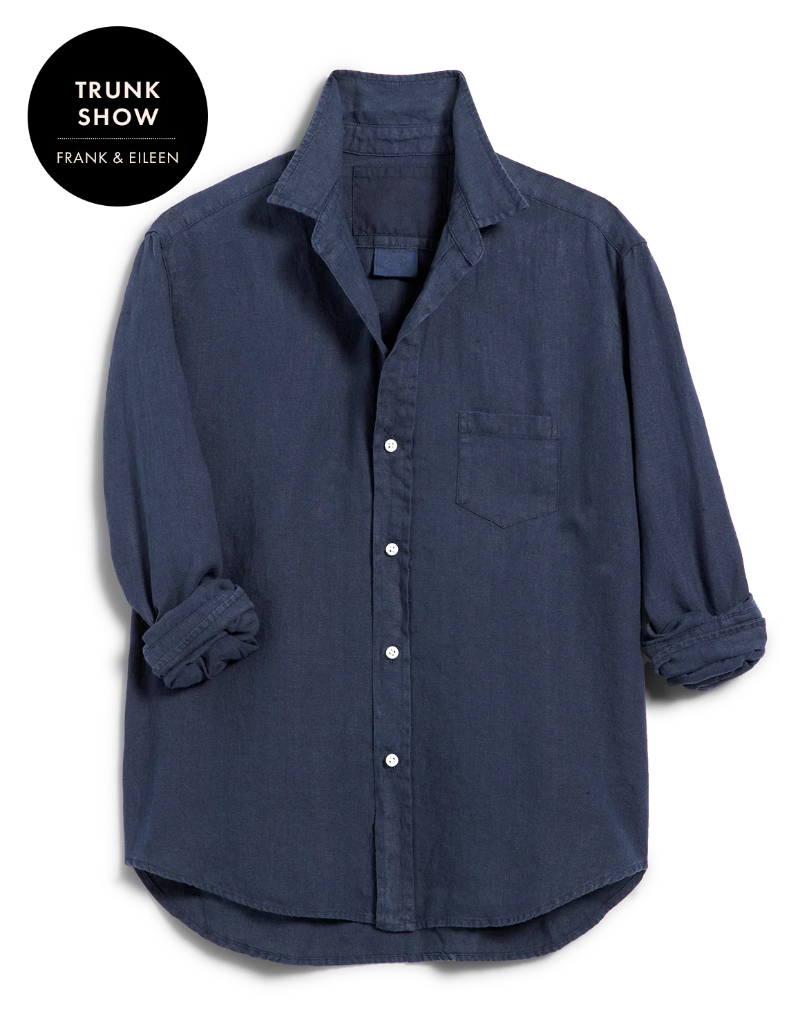 eileen in navy washed linen - Image 3